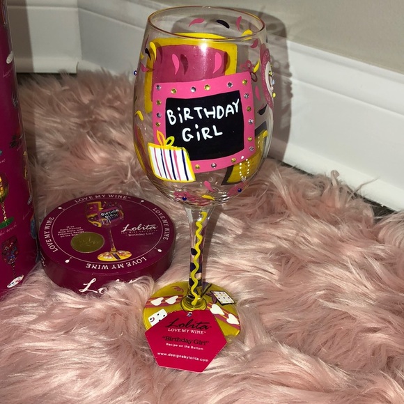 Lolita Birthday Girl Wine Glass - Picture 2 of 8